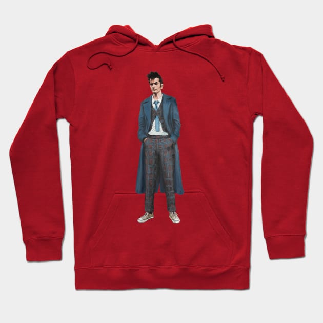 The 14th Dr Who: David Tennant Hoodie by Kavatar